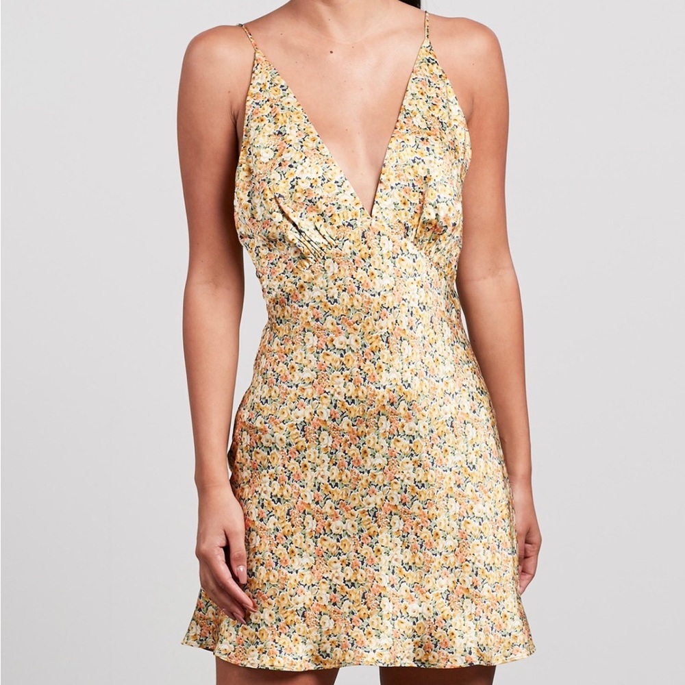 Bec & Bridge 100% silk Floral Backless Dress